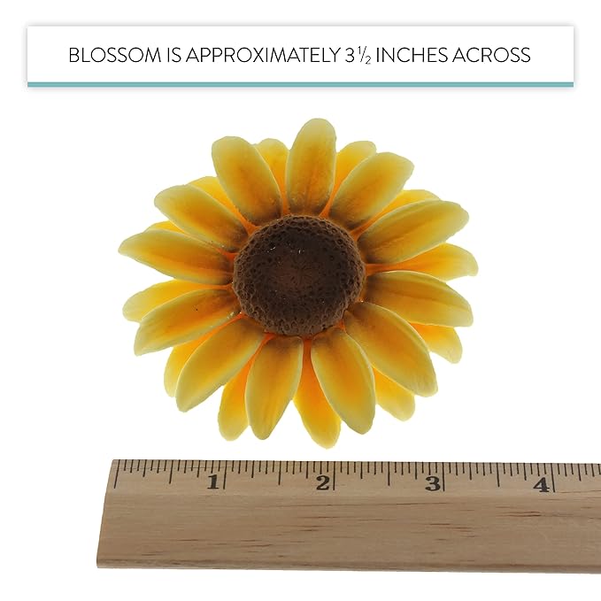 Global Sugar Art Sunflower Sugar Cake Flowers, 9 Count by Chef Alan Tetreault