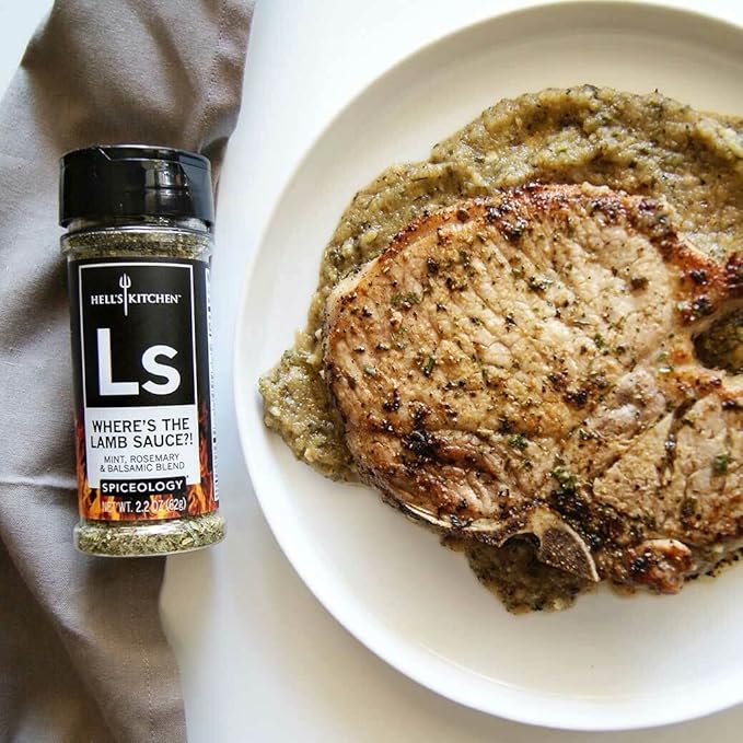 Spiceology & Hell's Kitchen - Where's The Lamb Sauce - Mint, Rosemary and Balsamic Spice Blend - All-Purpose Seasoning - 2.3 oz
