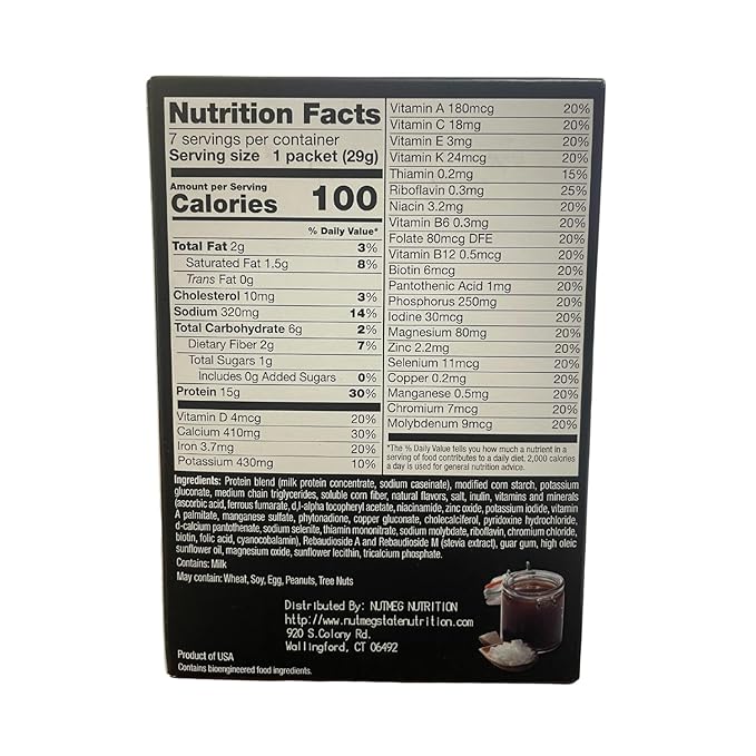 High Protein Pudding/Shake Mix, 15g Protein, Low Calorie, Low Fat, Low Carb, Aspartame Free, Idea Protein Compatible, Meal Replacement, 7 Servings Per Box (Salted Caramel)