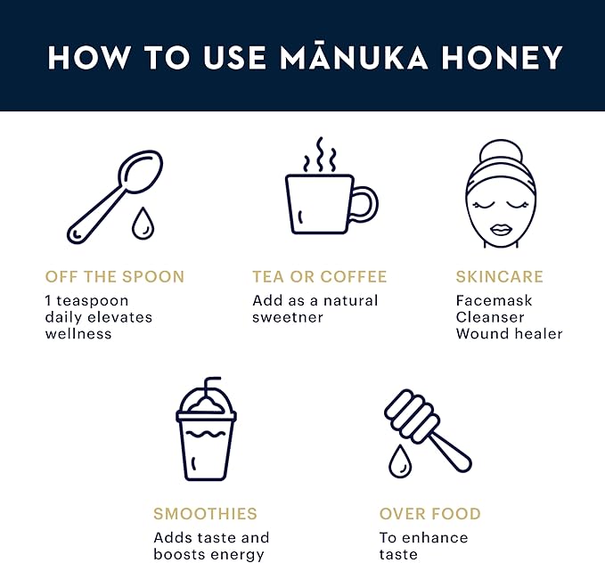 Manuka Health UMF 10+/MGO 263+ Manuka Honey (250g/8.8oz), Superfood, Authentic Raw Honey from New Zealand