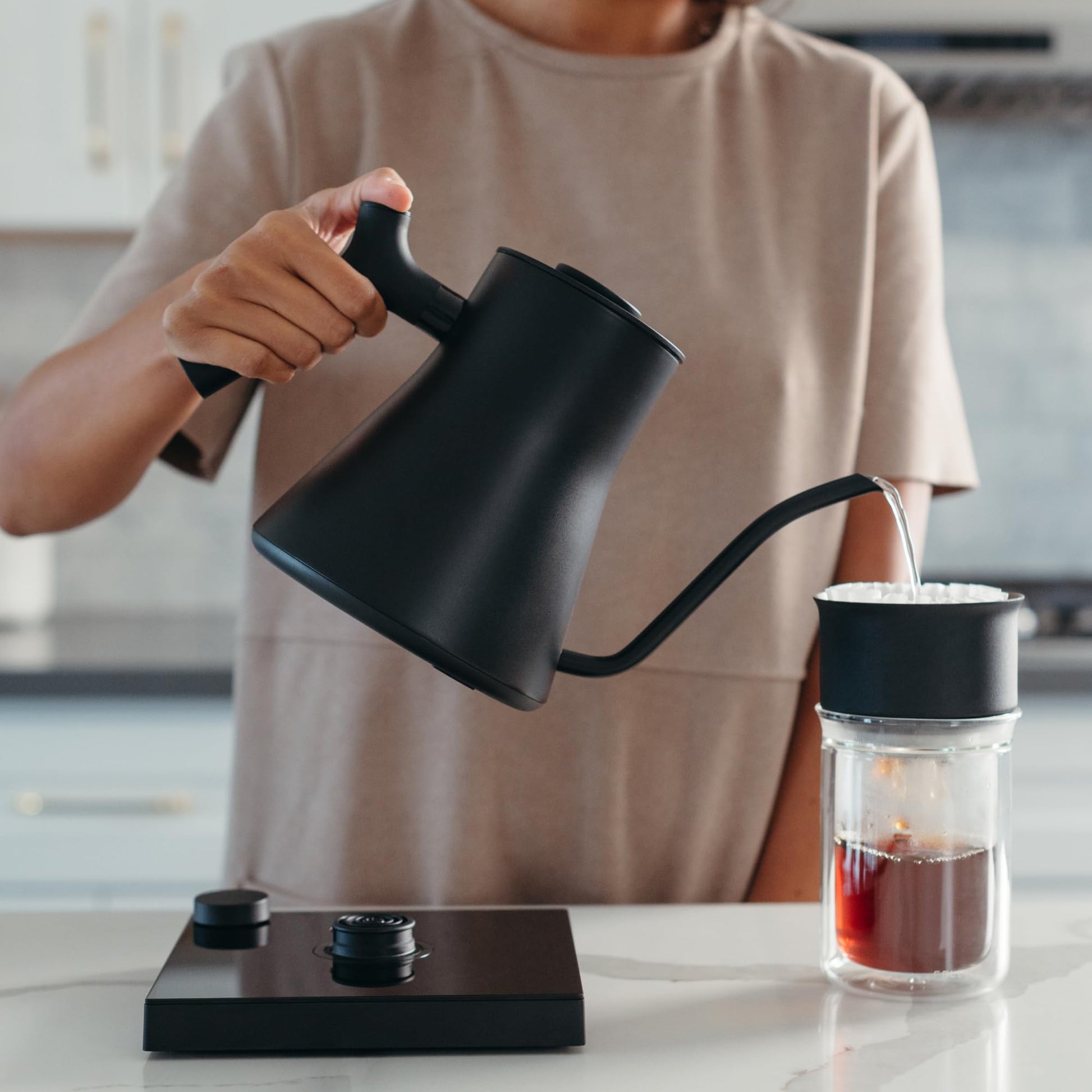 Fellow Stagg EKG Pro Gooseneck Electric Kettle, Brew Timer, 0.9 Liter