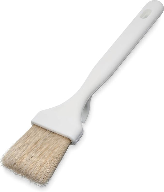SPARTA 4037800 Meteor Boarhair Pastry Brush, Basting Brush With Built-In Projecting Hook, 2 Inches, Brown, (Pack of 12)