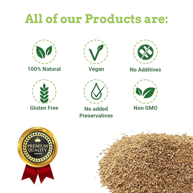 Spice Magic Ajwain Seeds I Carom Seeds I Bishops Weed ~ 100% Pure, Aromatic & Natural I Non-GMO I Vegan I Indian Origin 7oz (200 gms)