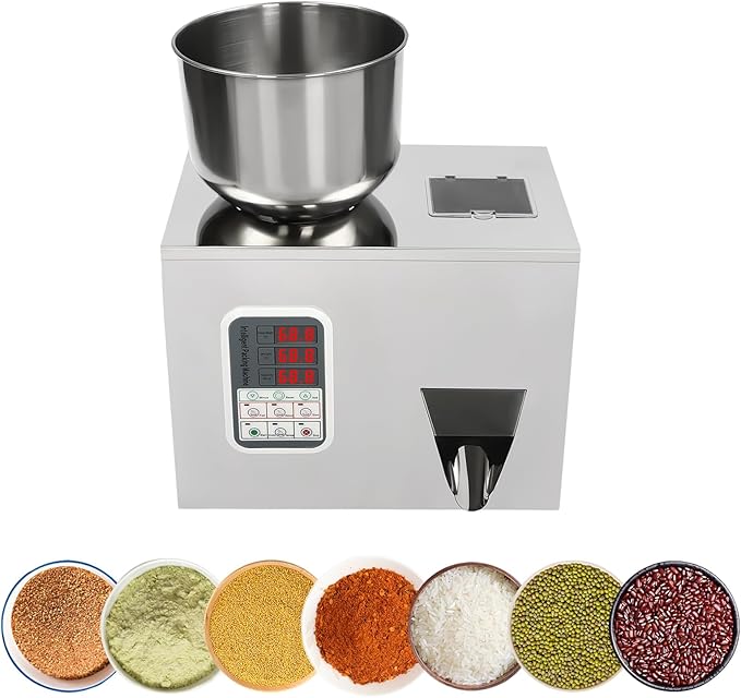 Powder Filling Machine,1-100g Glitter Filling Machine,Particle Automatic Powder Filling Filler,Bottle Bag Powder Filler for Tea Seeds, 2-5s/Bag