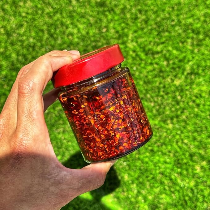 Redbloom Gut-Healthy Chili Crisp - Organic Chili Oil, No Seed Oils, Low-Fodmap, Vegan, Crunchy Hot Sauce, Good on Everything, 6oz (Pack of 1) - Mild Umami