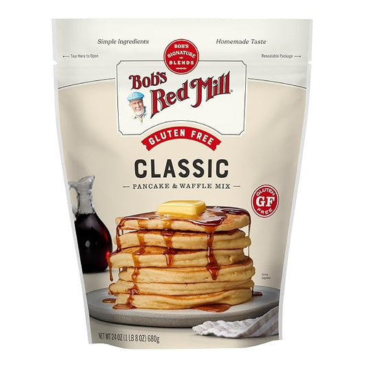 Bob?셲 Red Mill Gluten Free Pancake & Waffle Mix, 1.5 Pound (Pack of 1) ??Whole Grain, Makes 34 Pancakes per Bag, Packaging May Vary