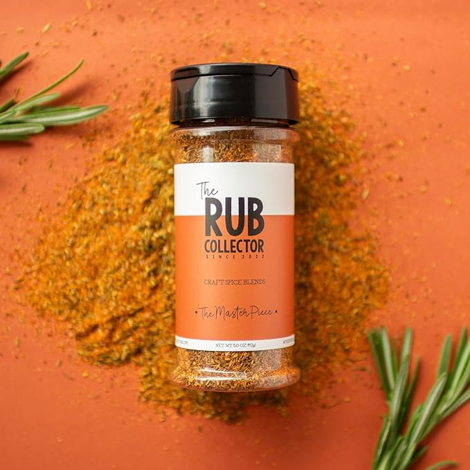 The Rub Collector – The Masterpiece – All Purpose BBQ Dry Rub Seasoning for Steak, Ribs, Chicken, Fish, Burgers, Vegetables & Pork – Gluten Free, No MSG, No Preservatives – 5 oz Net Weight