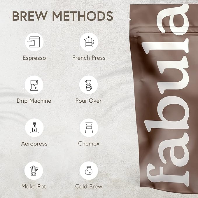 Fabula Low Acid Coffee Beans Whole, USDA Organic Coffee Beans Medium Roast - Non-GMO - No Molds - Mycotoxins Pesticides Free - Single Origin - 12 oz