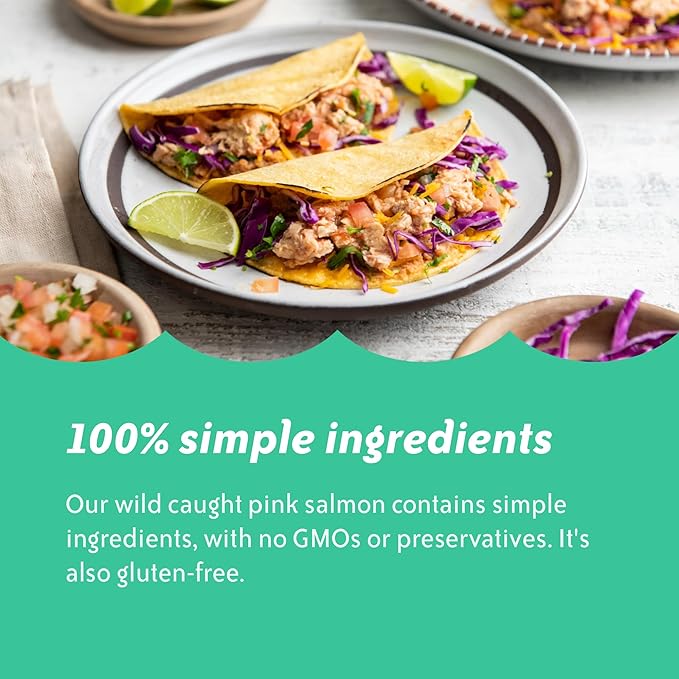 Chicken of the Sea Pink Salmon in Spring Water, Wild Caught, Skinless & Boneless, Foodservice Size, 40 oz. Packet (Box of 6)