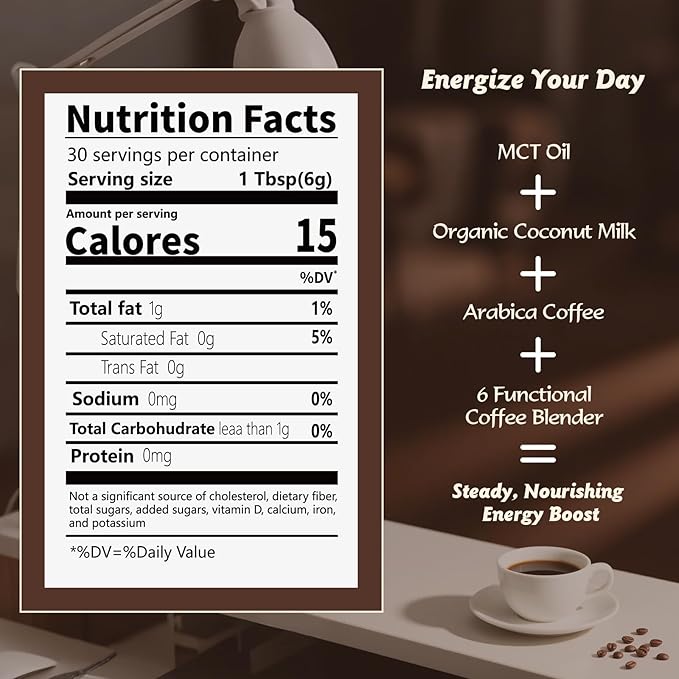 Organic Mushroom Coffee for Energy, Focus, Immunity & Digestion ??Instant Coffee & 6 Mushrooms: Cordyceps, Reishi, King Trumpet, Shiitake, Turkey Tail & Lion?™s Mane (1 Count (Pack of 1), 30 Servings-Medium Roast)