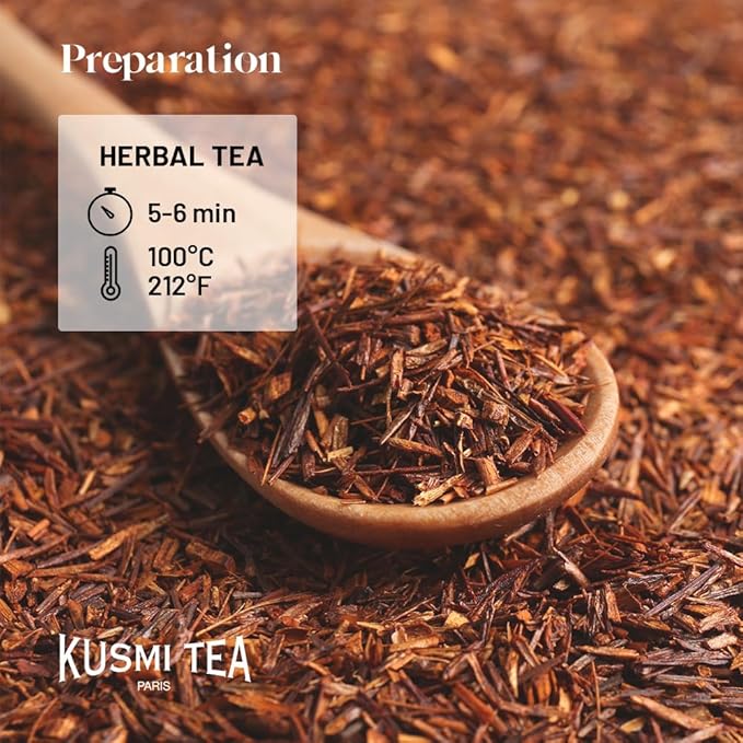 Kusmi Tea - Organic Herbal Tea Gift Set - Sampler Assortment Variety Box - Gift Idea for Men and Women - Caffeine-Free Teas - Hibiscus Tea, Chamomile Tea, Rooibos - 8 Recipes - 24 Tea Bags