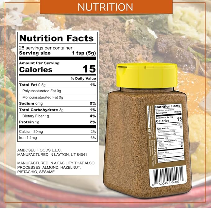 USimplySeason Mekelesha Spice, 4.8oz - Ethiopian Inspired Finishing Spice, Aromatic and Flavorful, Ideal for Stews and Soups, Vegan, Non-GMO, Crafted in the USA
