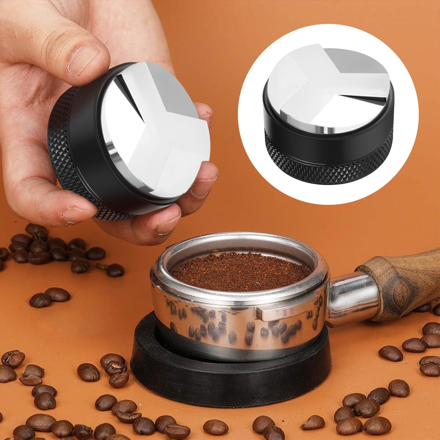 Mytdkxin 7 PCS Espresso Accessories,WDT Tool Espresso Machine Tamper Tools