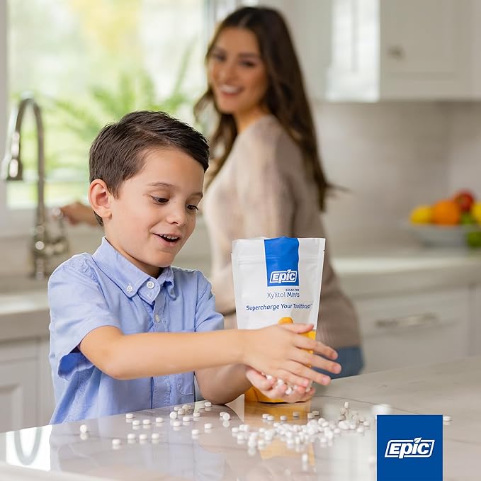 Epic 100% Xylitol Mints - Aspartame Free, Sugar Free - Cinnamon Flavored Mints, 180 Pieces (Pack of 1)