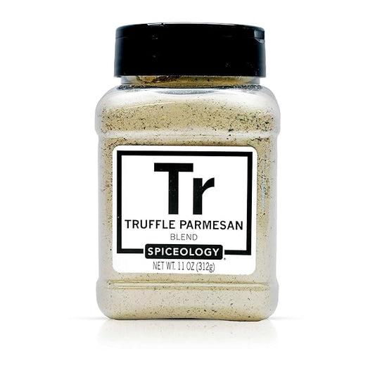 Spiceology ??Truffle Parmesan Salt & Seasoning ??Gourmet Blend of Black Truffle, Parmesan Cheese, Garlic & Herbs ??Ideal for Fries, Popcorn, Potatoes, Pasta & More ??11 oz