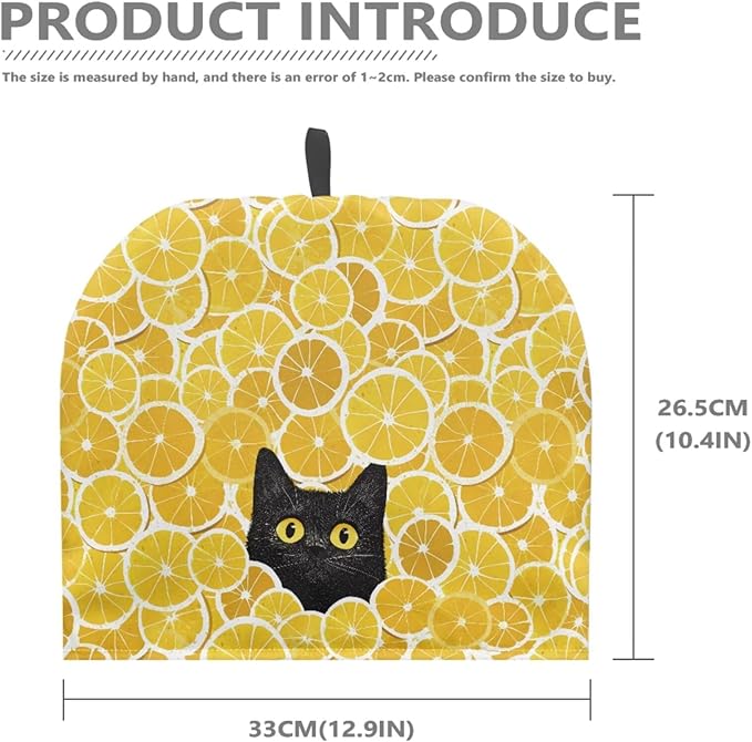 Tea Pot Cover Yellow Lemon Print Teapots Cosy Insulated Tea Cozies Home Kitchen Decoration Teapot Dust Cover Warming Tea Kettle Quilt Creative Gifts for Party
