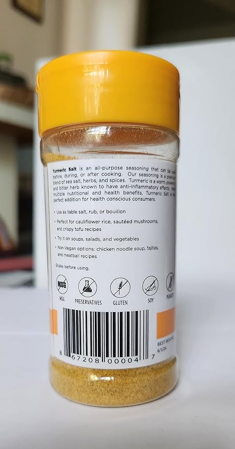JADA Spices Chicken Salt Spice and Seasoning - Original, Turmeric Salt - Vegan, Keto & Paleo Friendly - Perfect for Cooking, BBQ, Grilling, Rubs, Popcorn and more