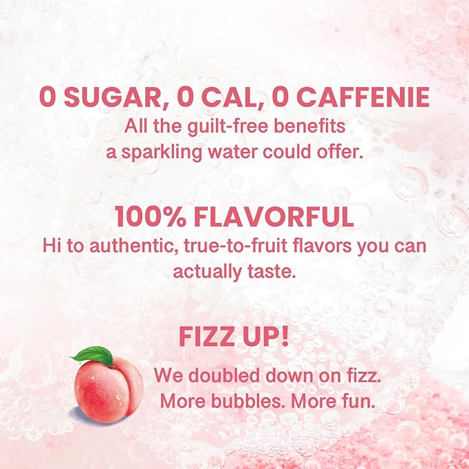 CHI FOREST Sparkling Water Beverage, Peach & Grape drinks, Zero Sugar or Artificial Flavor, 11.16 fl oz Cans (Pack of 12)