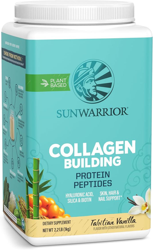 Sunwarrior Collagen Peptides Building Powder | Vegan Collagen for Women Plant-Based Protein Powder