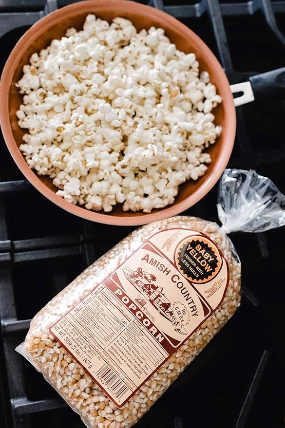 Amish Country Popcorn | 2 lb Bag | Baby Yellow Popcorn Kernels | Old Fashioned, Non-GMO and Gluten Free (Baby Yellow - 2 lb Bag)