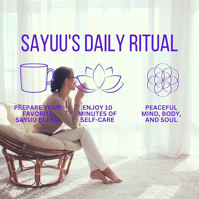 SAYUU Mushroom Chicory Blend ??Caffeine-Free Coffee Alternative with Lion's Mane, Reishi, Turkey Tail ??Supports Digestion, Focus & Immunity ??Vegan & Eco-Friendly, 30 Servings