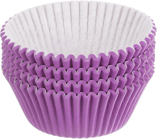 uxcell 100 Pcs Cupcake Liners, Muffins Paper Baking Cups Wrappers Standard Greaseproof for Baking Cupcake Wrapper, Purple