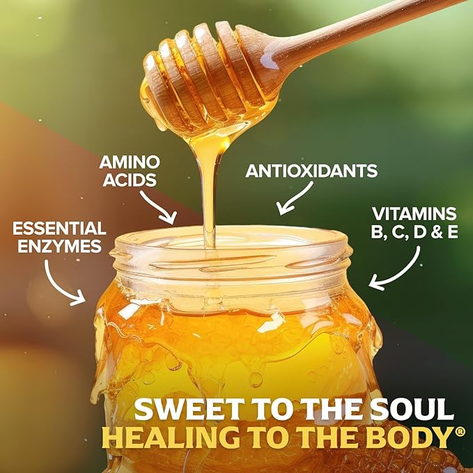 Fischer's 100% Organic Honey, USDA Certified, 24 Oz – Pure, Raw & Unfiltered Honey – All-Natural Sweetener – Rich Flavor Profile, Packed with Nutrients