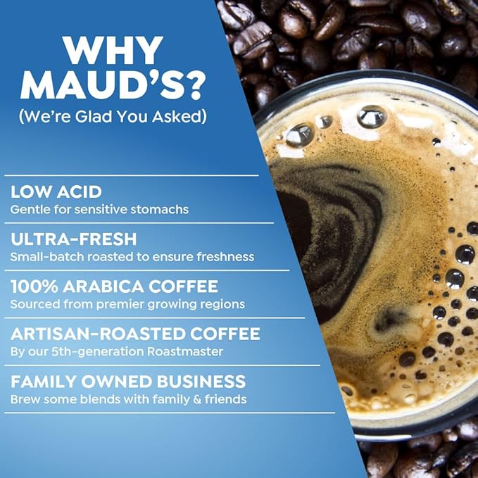 Maud's French Vanilla Instant Coffee, 52 ct, 100% Arabica Coffee, Medium Roast, Instant Hot or Iced Coffee - Just add water