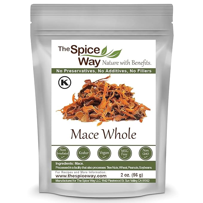 The Spice Way Mace Whole (javantri)- 2 oz - Premium Quality and Nutrient-Packed Spice, Vegan, Gluten free - Deliver Unmatched Flavor and Aroma to Your Dishes