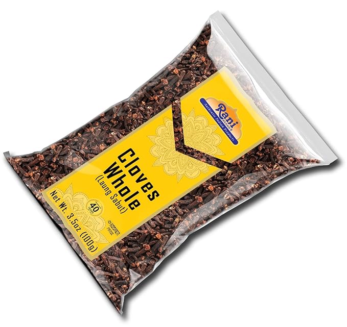 Rani Cloves Whole (Laung) 3.5oz (100g) Great for Food, Tea, Pomander Balls and Potpourri, Hand Selected, Spice ~ All Natural | NON-GMO | Kosher | Vegan | Gluten Friendly | Indian Origin