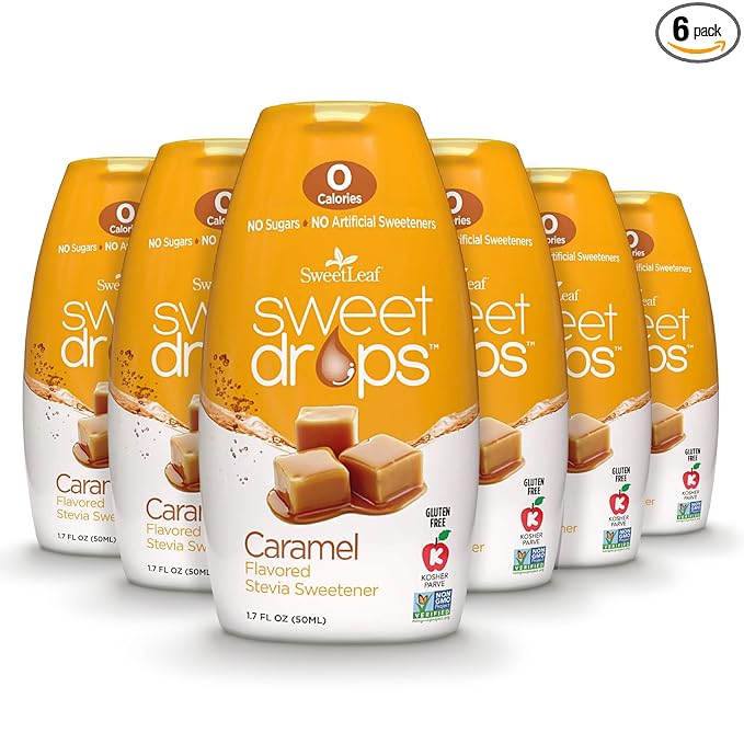 SweetLeaf Sweet Drops Caramel 1.7 Fl Oz Ea (Pack of 6)