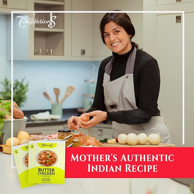 BUTTER CHICKEN MAKHANI INDIAN SPICEs Kit by Flavor Temptations | Home Cook Authentic Indian food with Beginner Seasoning Set | Gluten Free, Salt Free, All Natural, Organic spices (2 Spice Kits)