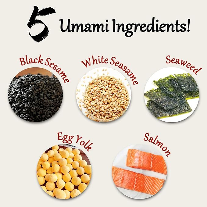 Yimi Salmon Furikake Seasoning, Rice Topping, Multi-Purpose Japanese Seasoning, No Additives or Artificial Colors, Ideal for Rice, Sushi, Salad, 5.5Oz