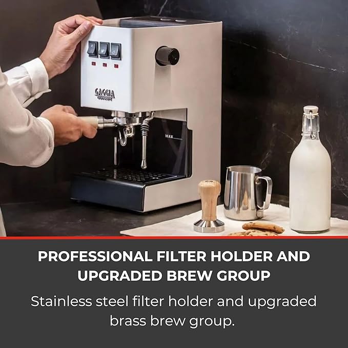 Gaggia RI9380/48 Classic Evo Pro Espresso Machine, Polar White, Small