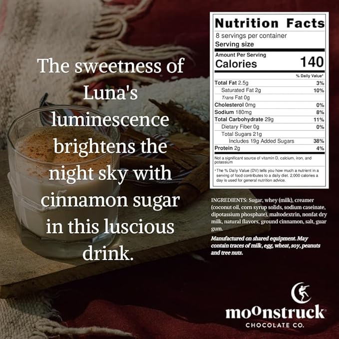Moonstruck Chocolate Horchata Hot Cocoa Mix, 11oz (Pack of 1)