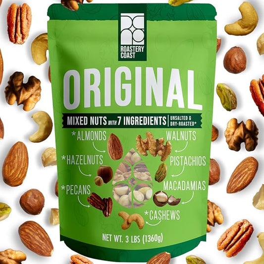 Roastery Coast - Daily Nuts Healthy Mix Bulk | Nuts Snack Mix | Deluxe assorted snack | nut snacks | healthy snacks for adults | dry fruits | nut mix