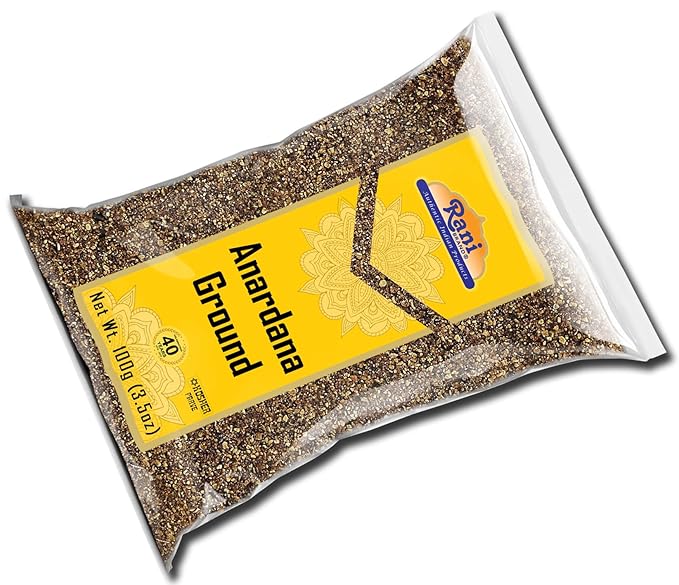 Rani Anardana (Pomegranate) Ground, Indian Spice 3.5oz (100g) ~ All Natural | No Color | Gluten Friendly | Vegan | NON-GMO | Kosher | No Salt or fillers | Indian Origin