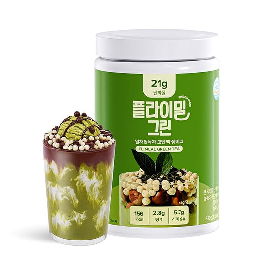 Green Tea Matcha Protein Shake, 21g Protein, Low Sugar, Keto-Friendly Meal Replacement Shake, 22.22oz, 14 Servings, With Crunchy Protein Balls