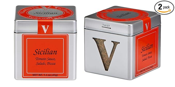 Sicilian- 1.5 oz. Cube (pack of 2) - Classic Bold Southern Italian Flavor - Use in red sauce, chicken, pizza, pasta, soup, salad and grilled fish.