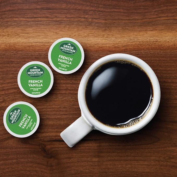 Green Mountain Coffee Roasters French Vanilla Coffee, Keurig Single-Serve K-Cup pods, Light Roast, 32 Count