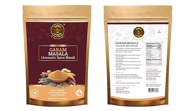 Spice Magic Garam Masala Powder 3.5oz (100g) | Indian Spice Blend | 100% All-Natural, Salt-Free, Vegan, Non-GMO