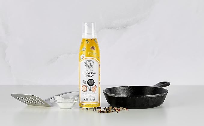 La Tourangelle, Non Stick Cooking Spray, Expeller Pressed Oil, Non Aerosol, For Neutral Flavor, Medium to High Heat, 5 Fl Oz