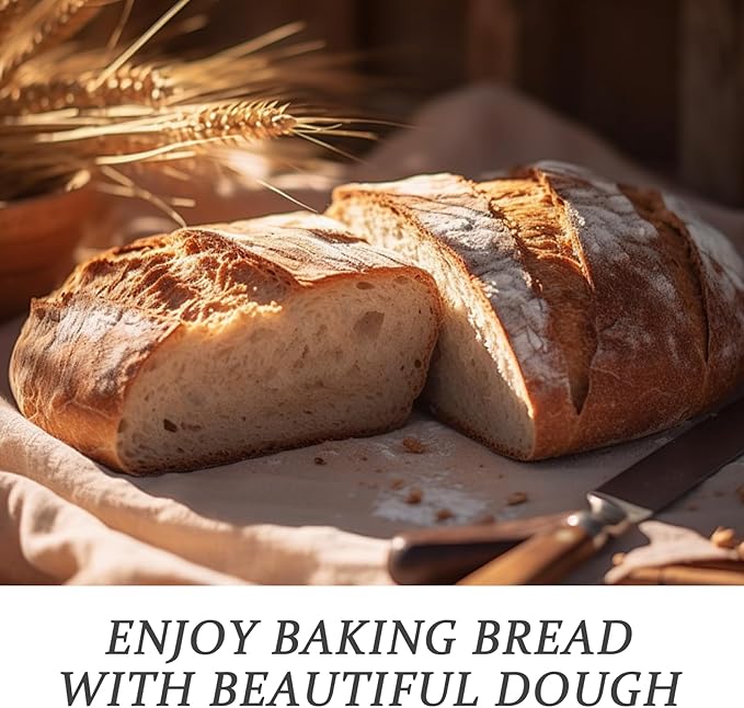 Banneton Bread Proofing Basket: 2-Pack Handcrafted Natural Rattan 9" Round with Breathable Linen Liner - Sourdough Dough Rising Tools for Handmade Baker's