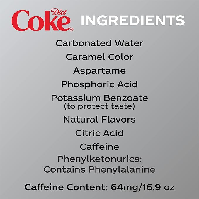 Diet Coke Soda Soft Drink, 16.9 fl oz, 12 Pack