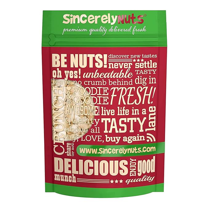 Sincerely Nuts - Raw Cashews Pieces Unsalted | Healthy Snack, Source of Protein | Keto and Paleo Friendly Gourmet Quality Vegan | Organic Cashew Nuts Bulk,3 (LB) Bag