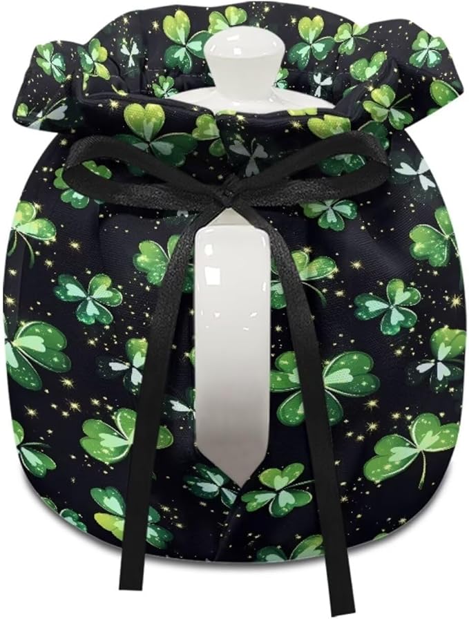 Clover Tea Cosy Cover of Teapots St Patrick Tea Pot Dust Cover with Elastic Band Insulated Kettle Cover Breakfast Warmer for Home Kitchen Decorative Accessories