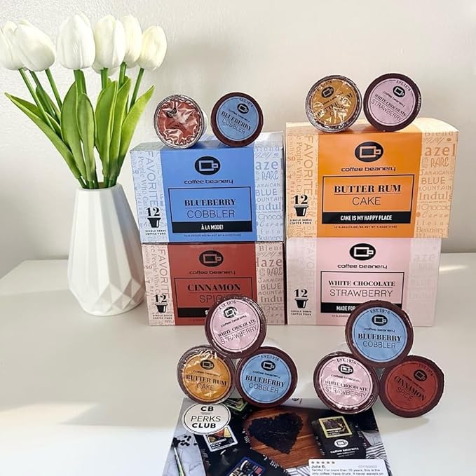 White Chocolate Strawberry Coffee Pods by Coffee Beanery | 12ct Medium Roast Arbica Coffee