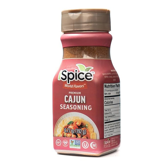iSpice - Sugar-Free CAJUN SEASONING World Flavor Super Spice Blend | All Natural | Ready to use as is | No preparation is necessary