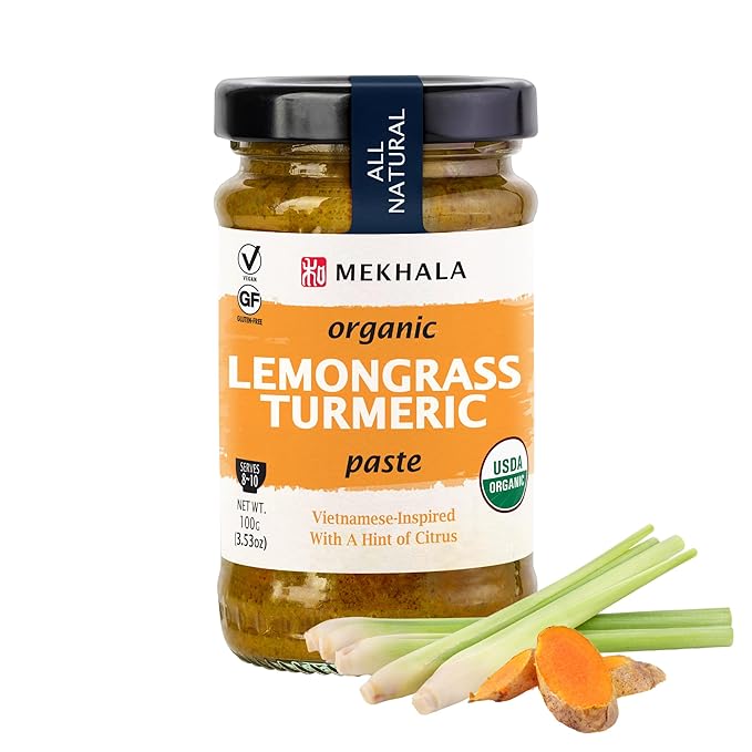 Mekhala Organic Gluten-Free Asian Cooking Paste Lemongrass Turmeric Paste