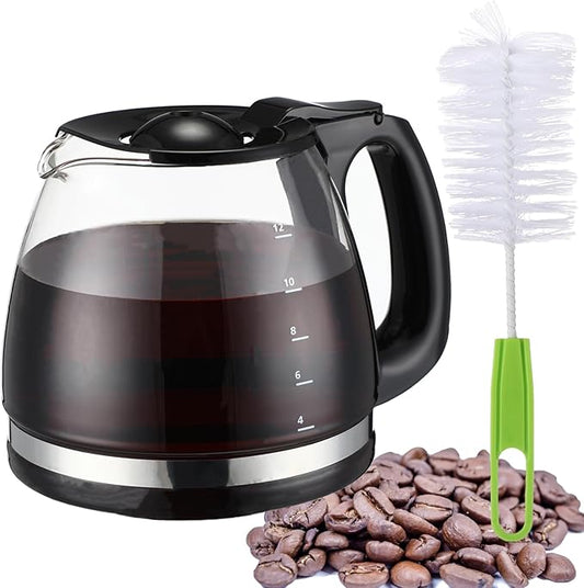 12-Cup Replacement Carafe Compatiable with Black and Decker Coffee Maker Model CM1160B-1, CM1160W, 12 Cup Coffee Pot Replacement for Black and Decker Coffee Makers CM1160B